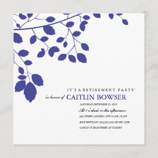 Navy Leaves Retirement Party Invite