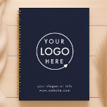 Navy Logo | Business Corporate Company Minimalist Planner<br><div class="desc">A simple custom navy blue business template in a modern minimalist style which can be easily updated with your company logo and company slogan or info. If you need any help personalizing this product,  please contact me using the message button below and I'll be happy to help.</div>