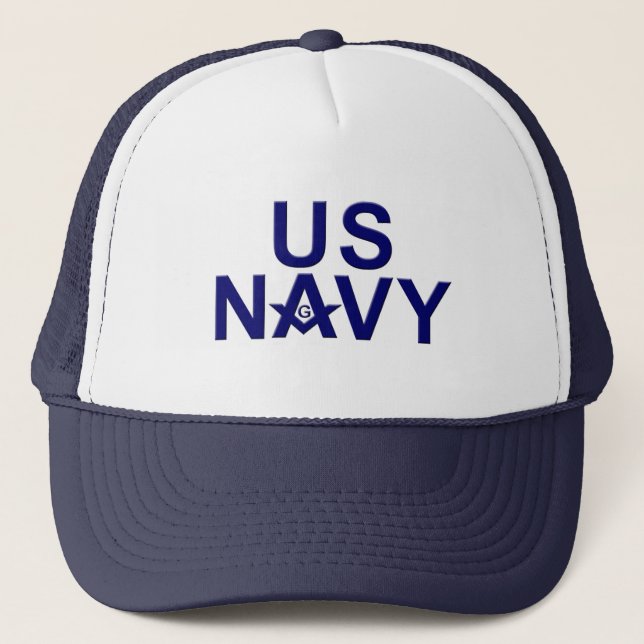 Navy Masons Trucker Hat (Front)