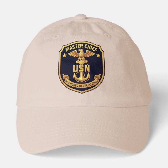 NAVY Master Chief hat with "USN", anchor & eagle (Front)