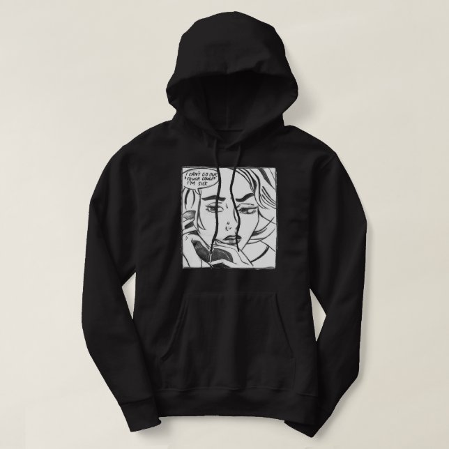Navy mean girls Movie Band Beautiful Model Hoodie (Design Front)