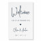 Navy | Modern Handwritten Wedding Welcome