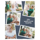 Navy modern multi photo family home decor gift
