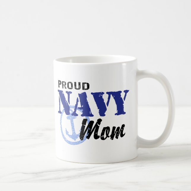 Navy Mom Coffee Mug (Right)
