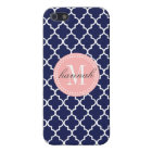 Navy Moroccan Tiles Lattice Personalized