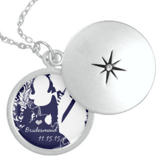 Navy Musical Wedding Bridesmaid Necklace