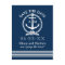 Navy Nautical Anchor Monogram Save the Date