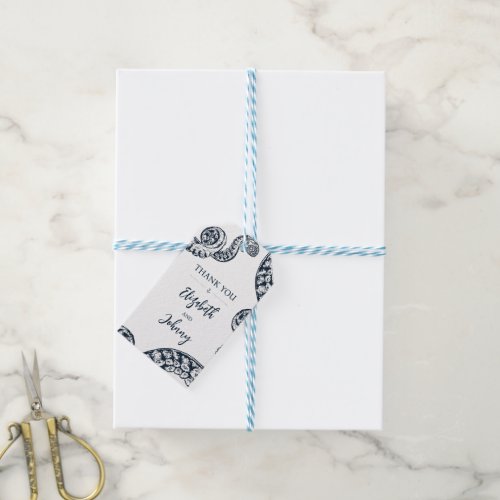 Navy Nautical Octopus Favor  Gift Tags