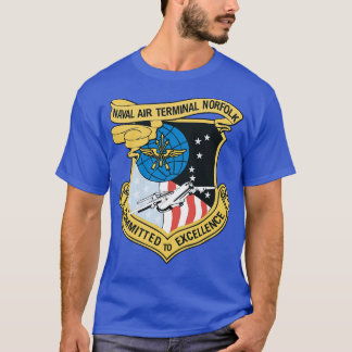 Navy Naval Air Terminal Norfolk wo Txt X T-Shirt