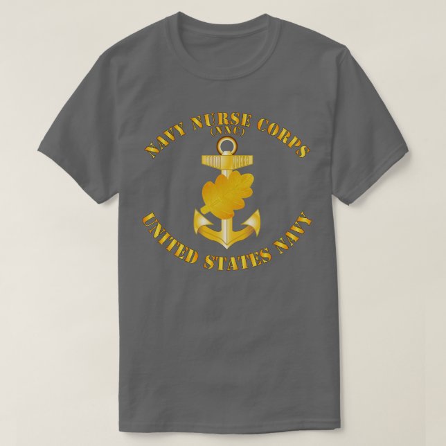 Navy Navy Nurse Corps Pin w Txt T-Shirt (Design Front)