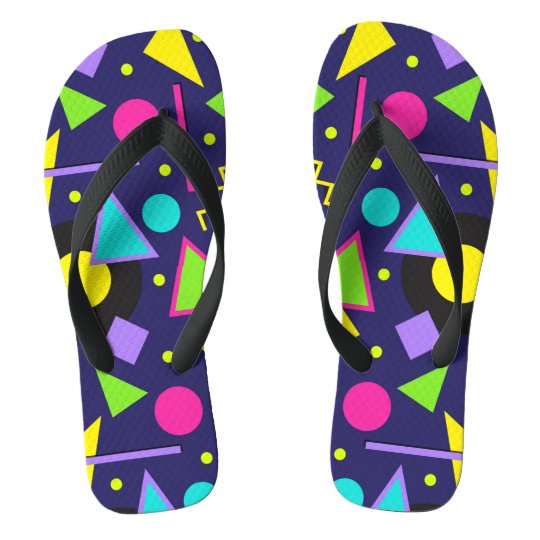 neon flip flops