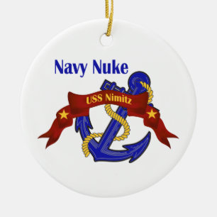 Navy Nuke USS Nimitz Ceramic Ornament