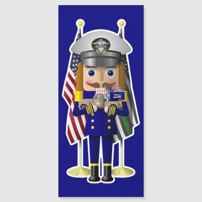 Navy Nutcracker with Little Military Truck (Front)
