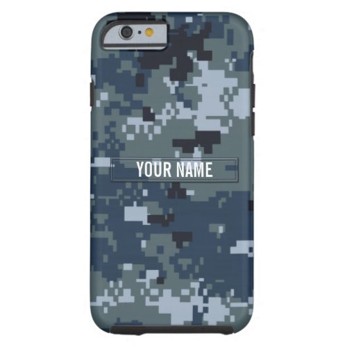 Navy NWU Camouflage Customizable Tough iPhone 6 Case