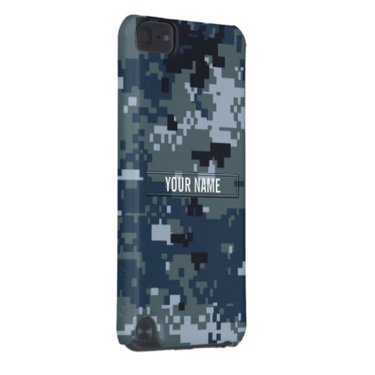 Navy NWU Camouflage Customizable iPod Touch 5G Case (Back/Right)