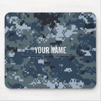 Navy Nwu Camouflage Customizable Mouse Pad by staticnoise at Zazzle