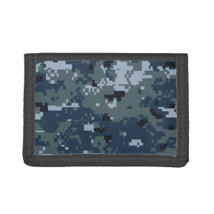 Navy NWU Camouflage Tri-fold Wallet