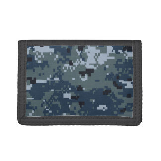 Navy NWU Camouflage Tri-fold Wallet