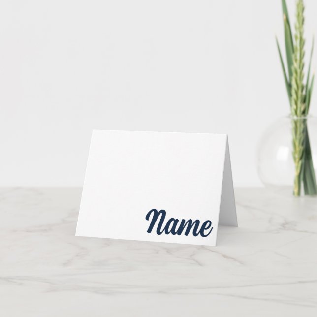 NAVY, ORANGE Auburn, Alabama Personalized Card (Front)
