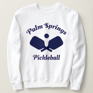 Navy Palm Springs Pickleball Sweatshirt