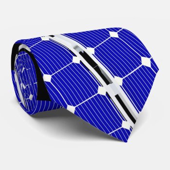 Navy Panels On White Background For Sun Power Tie by LifeCollection at Zazzle