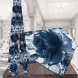 Navy Peonies Greenery Wedding Neck Tie<br><div class="desc">A profusion of navy blue floral and greenery featuring sumptuous navy peonies and dusty blue eucalyptus greenery.</div>