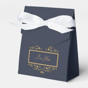 Navy Personalised Favor Box