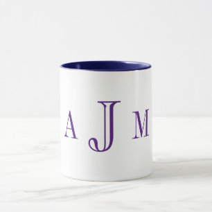 Navy Personalized Coffee Mug
