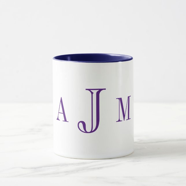 Navy Personalized Coffee Mug (Center)