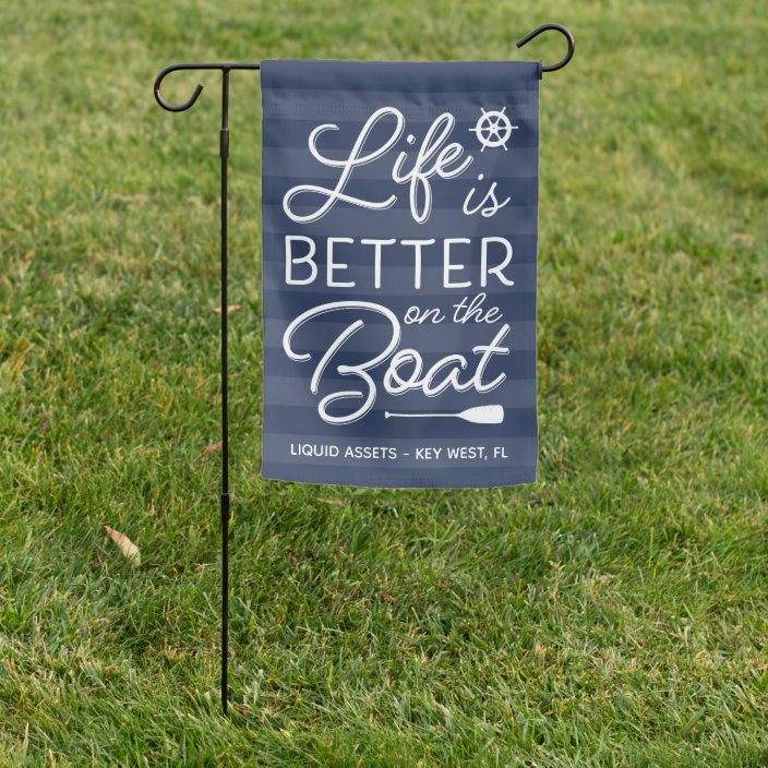 Navy Personalized Life Is Better On The Boat Garden Flag Zazzle Com - Personalized Nautical Garden Flags Navy Personalized Life Is Better On The Boat Garden Flag Zazzle Com - Personalized Nautical Garden Flags