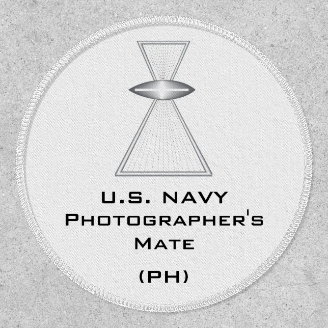 Navy Photographer's Mate Circle 4" Patch (Front)