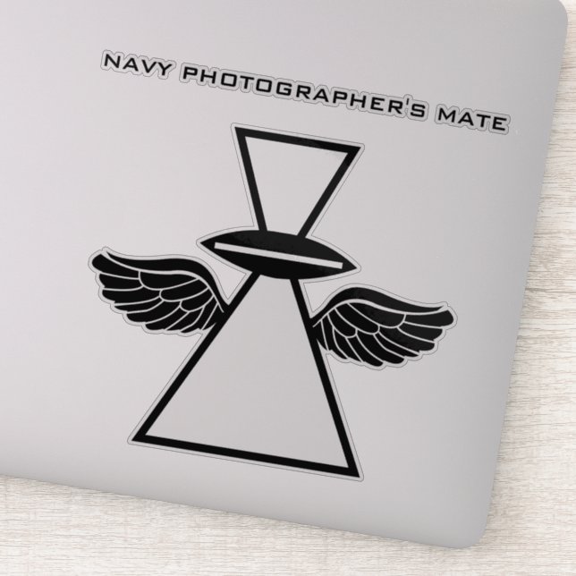 Navy Photographer's Mate IFGA/wings Vinyl Sticker  (Detail)