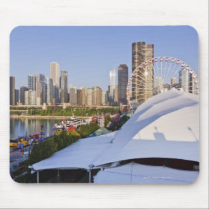 Navy Pier and Downtown Chicago Mouse Pad