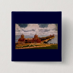 Navy Pier, Chicago, Illinois (ca.1916-1930) Button
