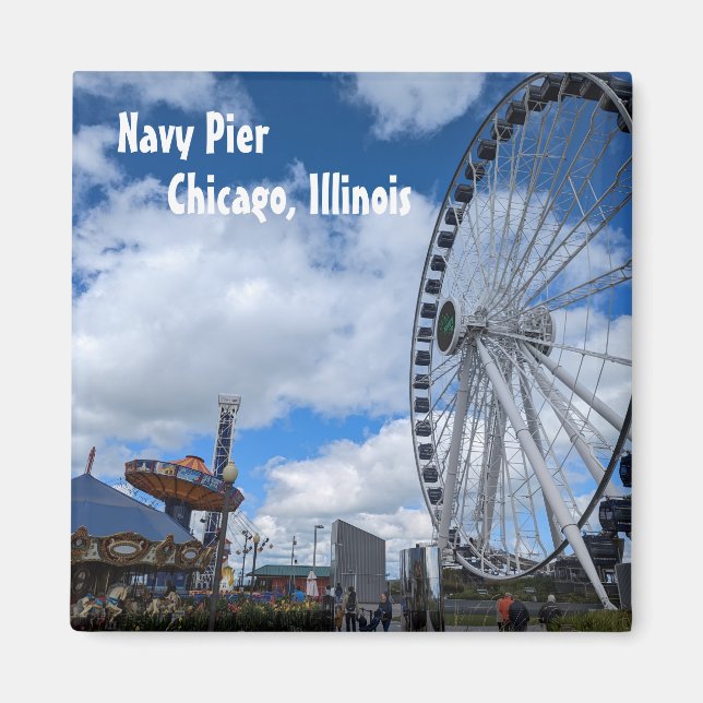 Navy Pier - Chicago Illinois Magnet (Front)
