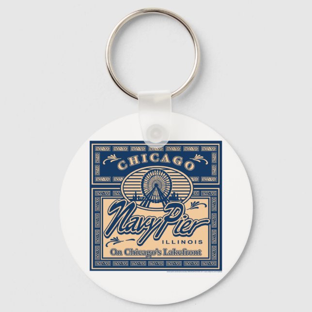 Navy Pier Chicago Keychain (Front)