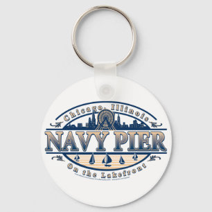Navy Pier Chicago Keychain