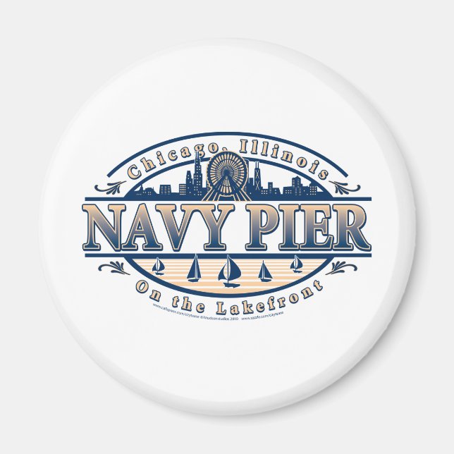 Navy Pier Chicago Magnet (Front)