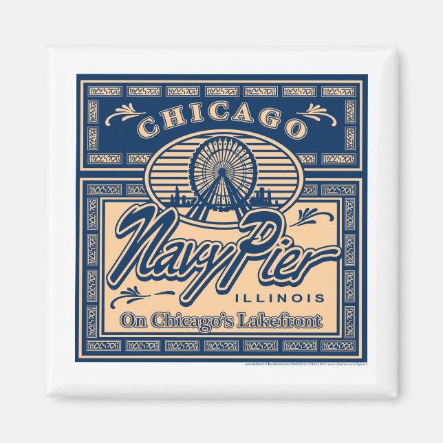 Navy Pier Chicago Magnet (Front)