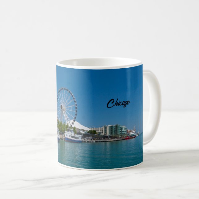 Navy Pier Coffee Mug (Front Right)