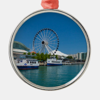 Navy Pier Metal Ornament