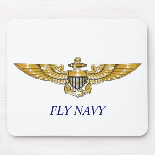 Navy_Pilot_Wings FLY NAVY Mouse Pad