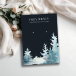 NAVY PINE TREE WINTER FOREST STUD EARRING DISPLAY BUSINESS CARD<br><div class="desc">If you need any further customisation please feel free to message me on yellowfebstudio@gmail.com.</div>