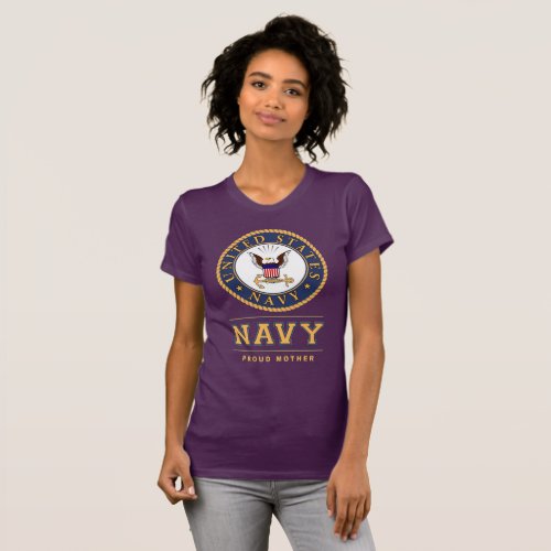 Navy _ Proud Mother T_Shirt