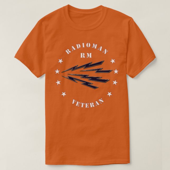 Navy Radioman RM Veteran wo Bkgnd T-Shirt (Design Front)