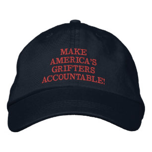 Navy / Red Make America's Drifters Accountable! Embroidered Baseball Cap