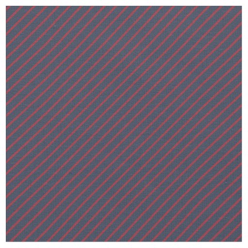 Navy & Red Stripes Fabric