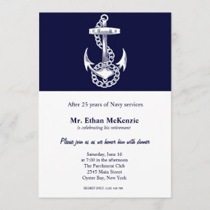Navy Retirement Invitation