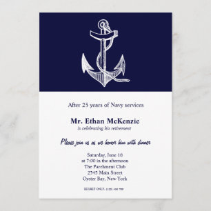 Navy Retirement Invitation
