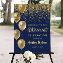 Navy Retirement Welcome Sign, Balloons Retirement